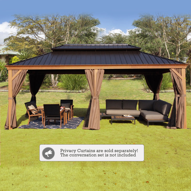 Kozyard 20 Ft. W x 12 Ft. D Aluminum Patio Gazebo & Reviews Wayfair